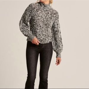 Marled grey Abercrombie and Fitch sweater
